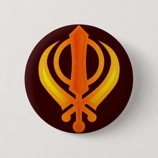 Khanda Ronde Button 5,7 Cm (Voorkant)