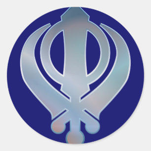 Khanda Ronde Sticker