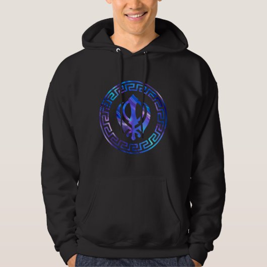 Khanda, Sikh, Sikhism Symbol, Sikh Khanda Hoodies (Voorkant)