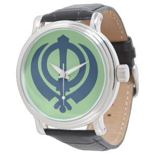 Khanda-symbool (Sikh) Horloge