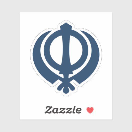 Khanda-symbool (Sikh) Sticker (Vel)