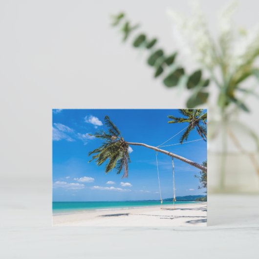 Khao Lak Beach Phuket Thailand gift Poster Feestdagenkaart (Staand voorkant)