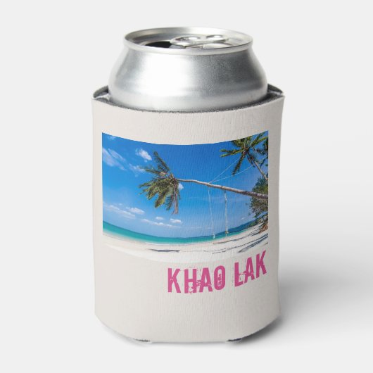 Khao Lak Phang-Nga Thailand Beach Panorama Holiday Blikjeskoeler (Blikje Voorkant)