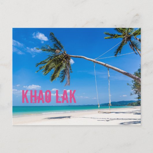 Khao Lak Phang-Nga Thailand Beach Panorama Holiday Feestdagenkaart (Voorkant)