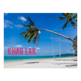 Khao Lak Phang-Nga Thailand Beach Panorama Holiday Perfect Poster