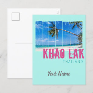 Khao Lak Phang-Nga Thailand  Beach Souvenir Feestdagenkaart