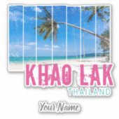 Khao Lak Phang-Nga Thailand Beach Souvenir Sticker (Voorkant)