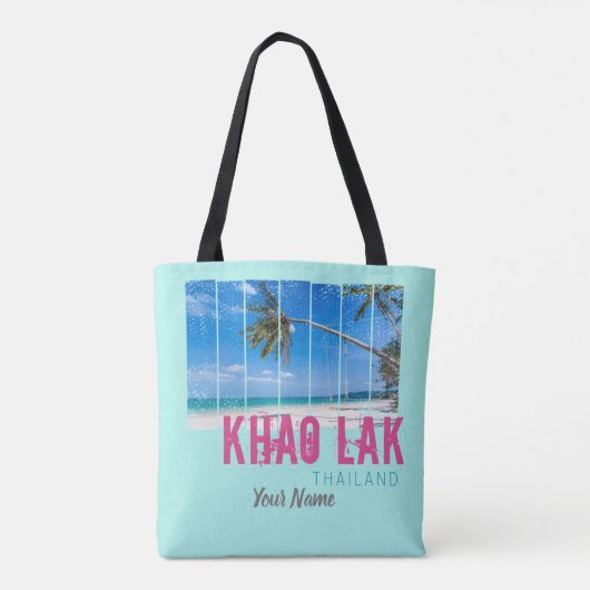 Khao Lak Phang-Nga Thailand  Beach Souvenir Tote Bag (Achterkant)