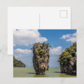 Khao Phing Kan rock Island Phuket in Thailand gift Feestdagenkaart (Voorkant / Achterkant)