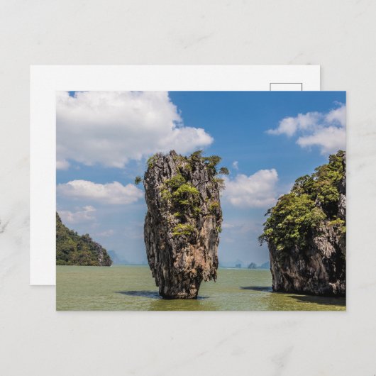Khao Phing Kan rock Island Phuket in Thailand gift Feestdagenkaart (Voorkant / Achterkant)