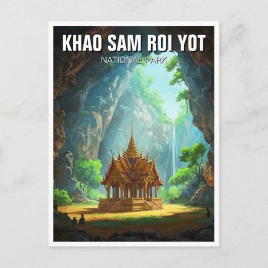 Khao Sam Roi Yot Phraya Nakhon Cave Thailand Briefkaart (Voorkant)