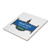 Khao San Road Sign, Bangkok, Thailand Tegeltje (Zijkant)