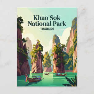Khao Sok Nationaal Park Thailand Briefkaart