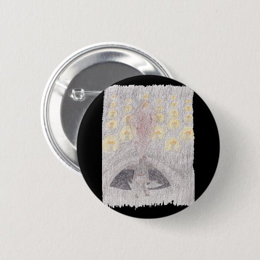 Khaos Crystal Ronde Button 5,7 Cm (Voorkant /achterkant)