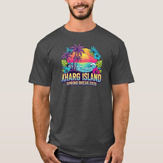 Kharg Eiland Iran Lentevakantie 2026 T-shirt (Voorkant)
