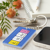 Khari periodieke lijstnaam sleutelhanger (Voorkant Rechts)