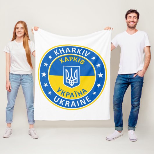 Kharkiv Ukraine Fleece Deken (In situ)