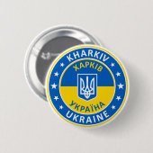 Kharkiv Ukraine Ronde Button 5,7 Cm (Voorkant /achterkant)