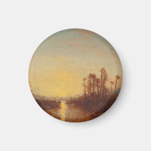 Khartoem, Coucher de Soleil – Félix Ziem Magneet (Voorkant)