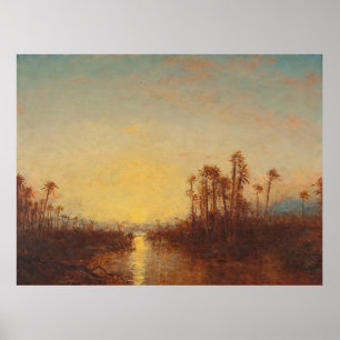Khartoem, Coucher de Soleil – Félix Ziem Poster