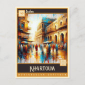 Khartoem, Soedan |  schilderij Briefkaart (Voorkant)