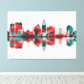 Khartoem Sudan Skyline Canvas Afdruk (Insitu (Houten vloer))