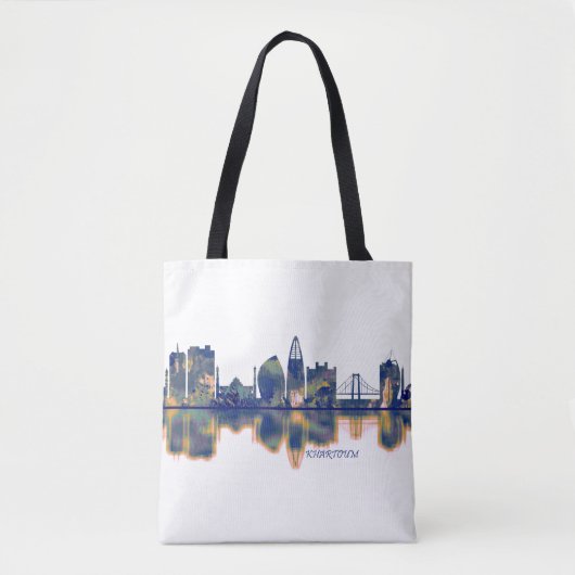Khartoum Skyline Tote Bag (Voorkant)