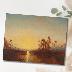 Khartoum, Zonsondergang – Félix Ziem Briefkaart