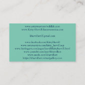 KHarvill ART - Fine Art America Visitekaartjes (Achterkant)