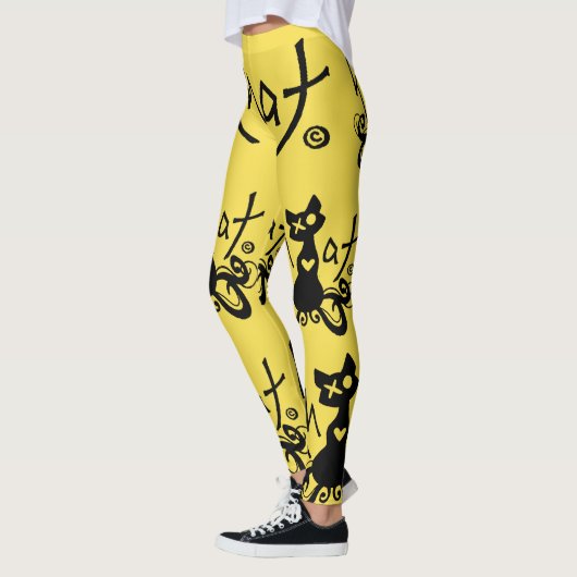 Khat logo leggings YELLOW (Links)