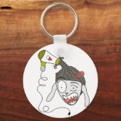 Khaty el secador diabólico sleutelhanger (Voorkant)