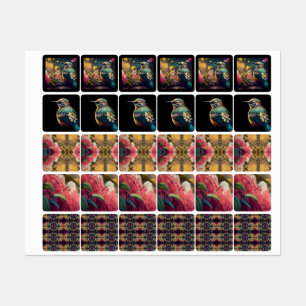 Khem Hummingbird Garden Suite Label Set