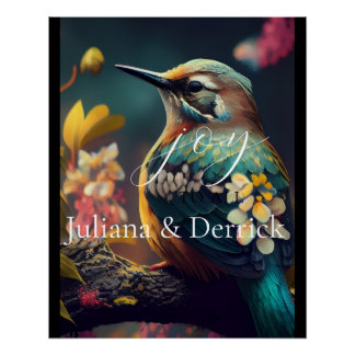 Khem Hummingbird Glanzend Poster 20 x 25
