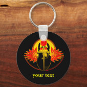 Kherpi God van de Rijzende Zon, de sjabkever.Tekst Sleutelhanger (Voorkant)