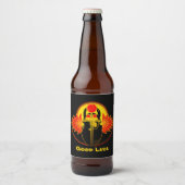 Kherpi God van de Rising Sun, de sjaalkever. Bier Etiket (Voorkant)