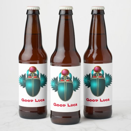 Kherpi God van de Rising Sun, de sjaalkever. Bier Etiket (Flessen)