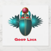 Kherpi God van de Rising Sun, de sjaalkever. Bier Etiket (Enkel label)