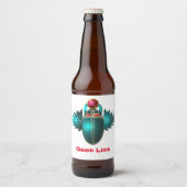 Kherpi God van de Rising Sun, de sjaalkever. Bier Etiket (Voorkant)