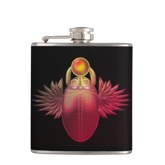 Kherpi God van de Rising Sun, de sjaalkever. Heupfles (Voorkant)