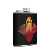 Kherpi God van de Rising Sun, de sjaalkever. Heupfles (Rechts)