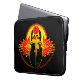 Kherpi God van de Rising Sun, de sjaalkever. Laptop Sleeve