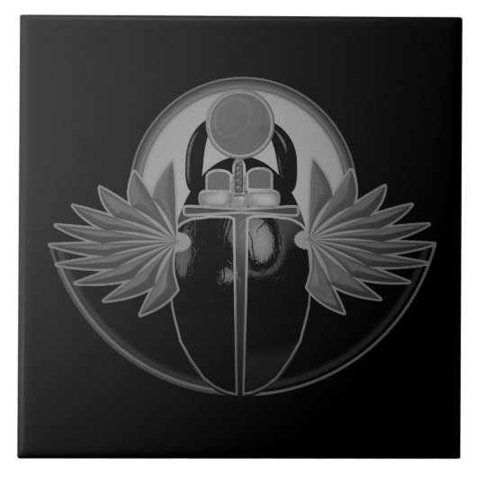 Kherpi God van de Rising Sun, de sjaalkever. Tegeltje (Voorkant)