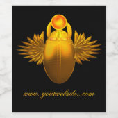 Kherpi God van de Rising Sun, gepersonaliseerd Wijn Etiket (Enkel label)