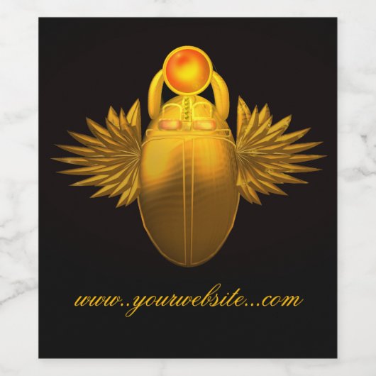 Kherpi God van de Rising Sun, gepersonaliseerd Wijn Etiket (Enkel label)