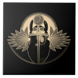 Kherpi God van de stijgende zon, het oude Egypte Tegeltje