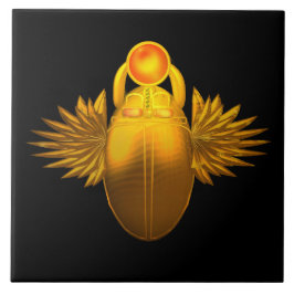 Kherpi God van de stijgende zon, het oude Egypte Tegeltje