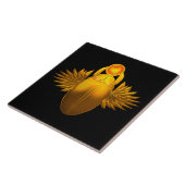 Kherpi God van de stijgende zon, het oude Egypte Tegeltje (Zijkant)