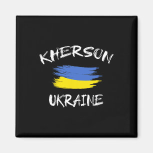 Kherson Oekraine Souvenir Oekraïense Land Vlag Br Magneet