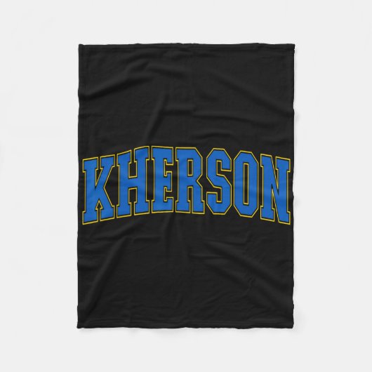 Kherson Ukraine Lovers Patriotic Proud Ukrainian K Fleece Deken (Voorkant)