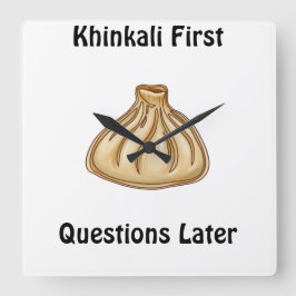 Khinkali Vierkante Klok